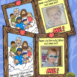 Guess who Heavenly Father and Jesus love? ME! mirror/frame