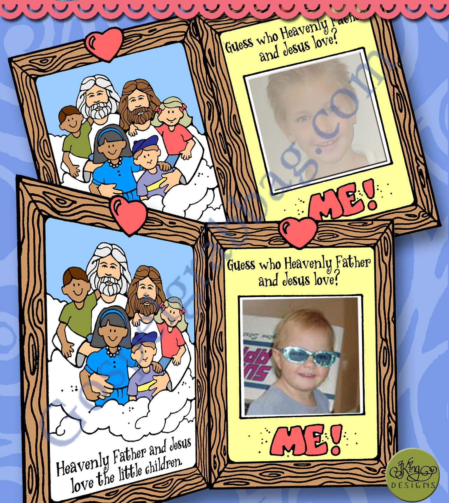 Guess who Heavenly Father and Jesus love? ME! mirror/frame
