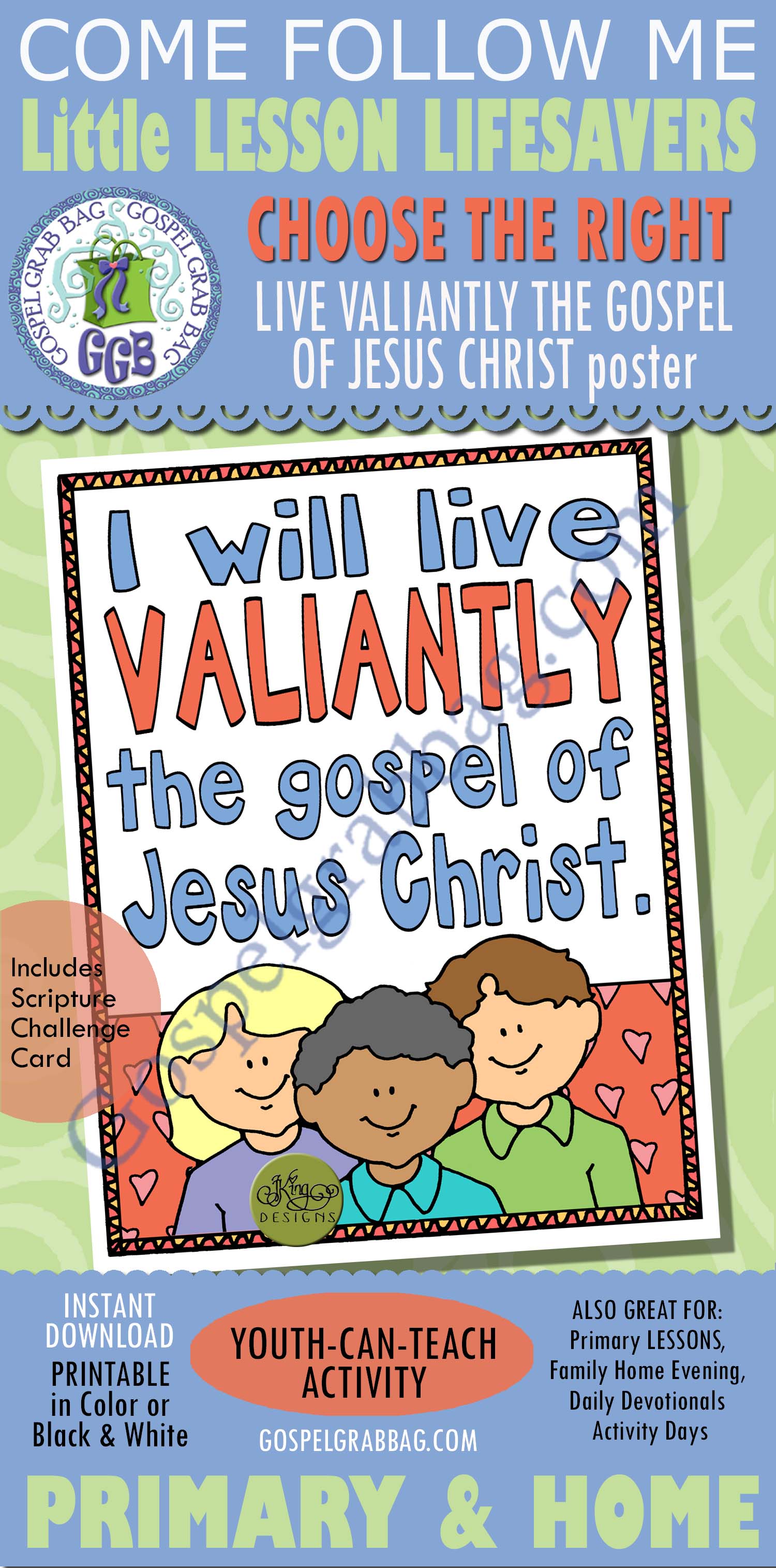 Live Valiantly the Gospel of Jesus Christ (poster)