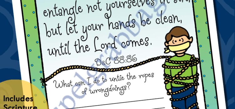 D&C 88:86 scripture poster "entangle not yourselves in sin" #Repent #Repentance