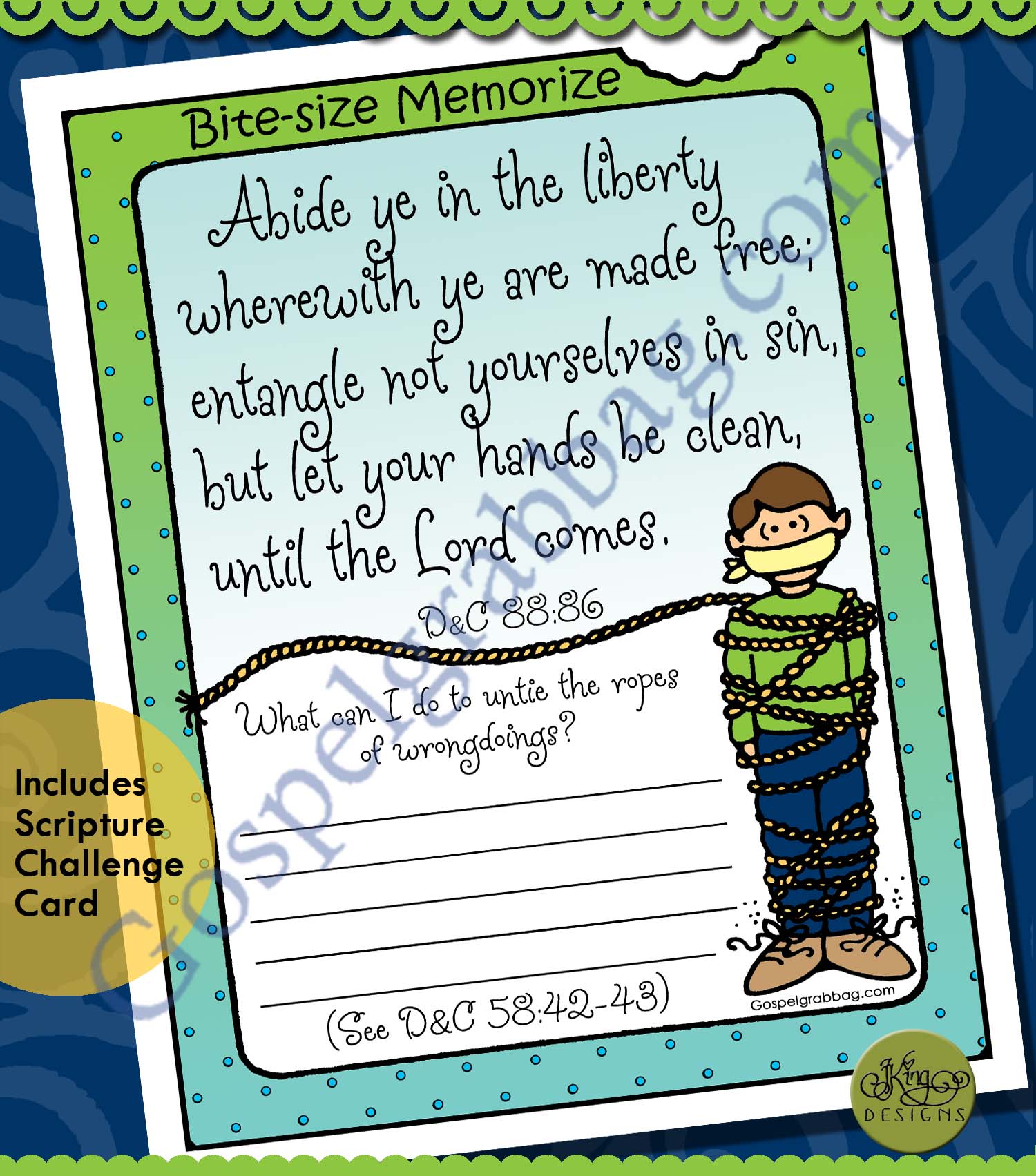 D&C 88:86 scripture poster "entangle not yourselves in sin" #Repent #Repentance