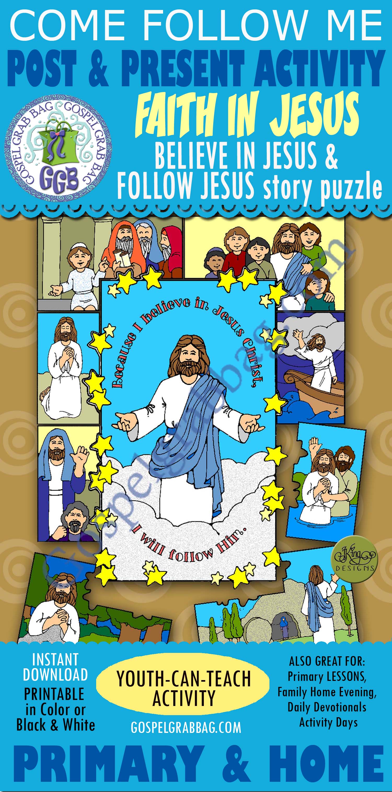 Activity: Because I Believe in Jesus Christ, I Will Follow Him (story-puzzle)