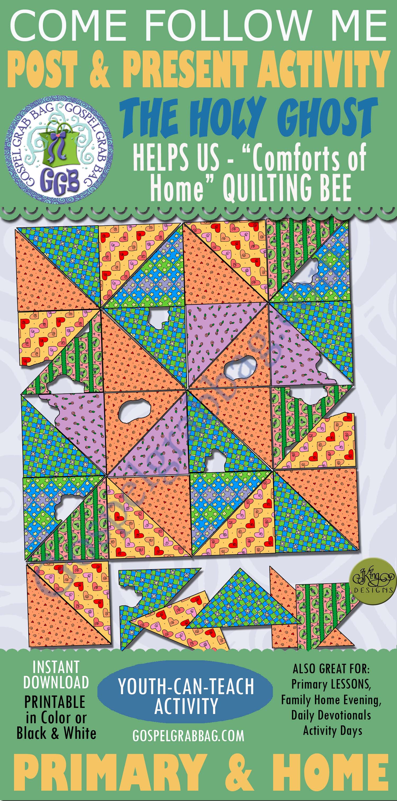 The Holy Ghost Helps Us “Comforts of Home” Family Quilting Bee