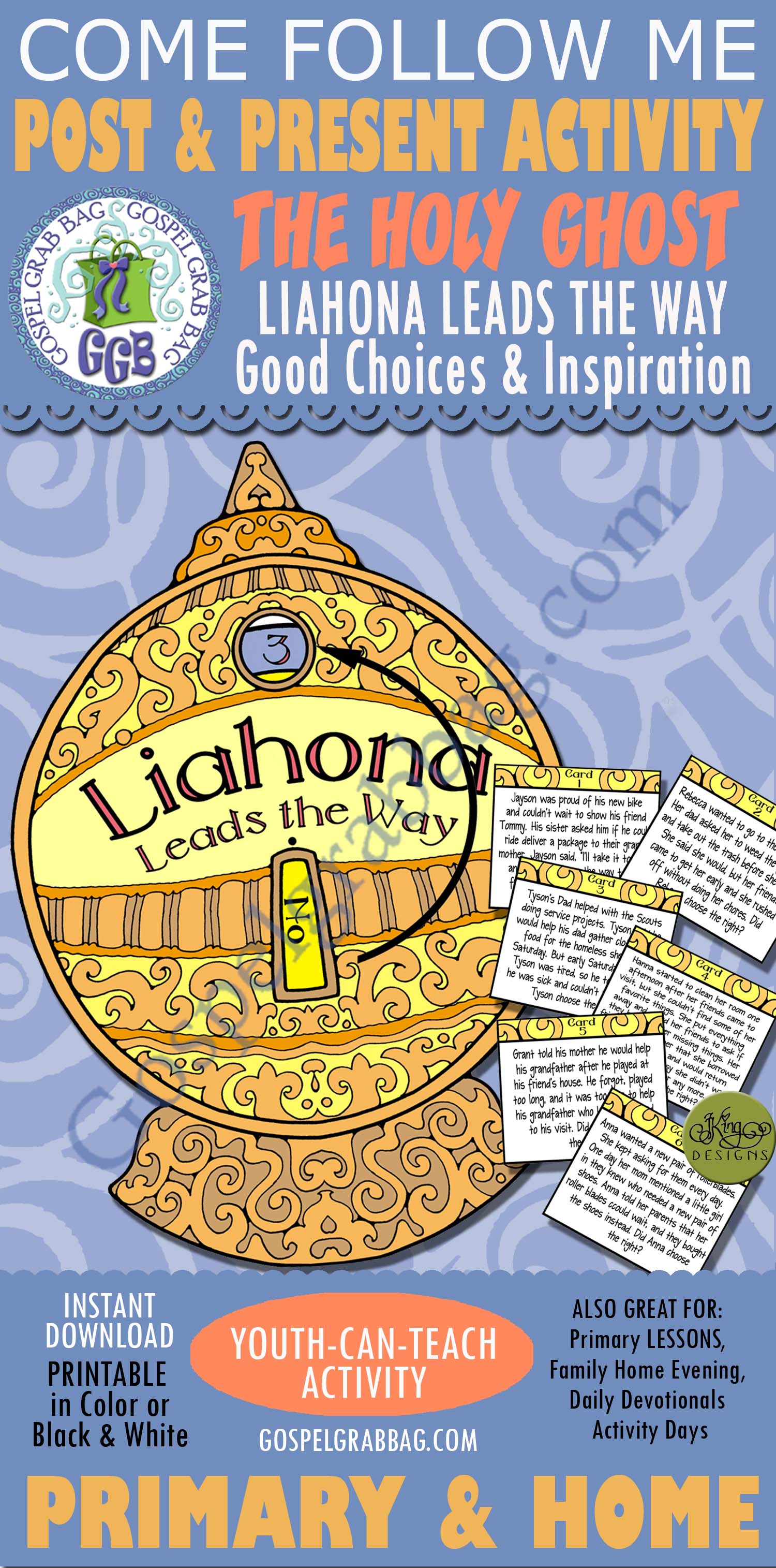 LIAHONA LEADS THE WAY - Lehi and family guided to Promised Land - HOLY GHOST