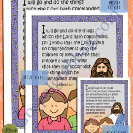$2.00 SCRIPTURE POSTERS/CARDS for COME FOLLOW ME – Primary and Home (family home evening), Primary Sharing Time, Young Women, Seminary, LDS printables