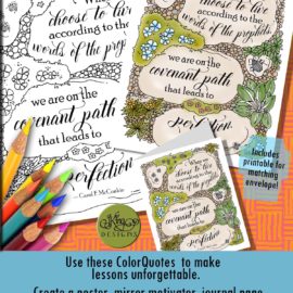 ColorQuote "When we choose to live according to the words of the prophets ...."