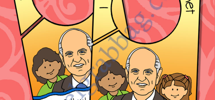 FOLLOW THE PROPHET: LDS Lesson Ideas – Prophet Ponder doorknob hanger, learn from a conference address ways to follow the prophet Prophet Ponder (Doorknob Hanger)
