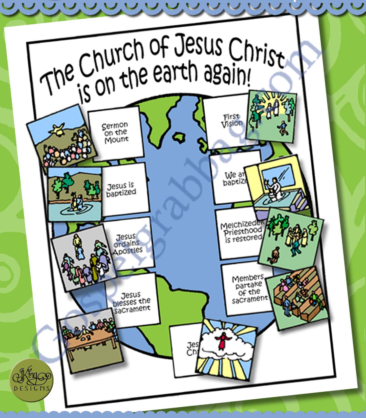Then and Now sticker poster Gospel Jesus Christ when Jesus on earth and now.