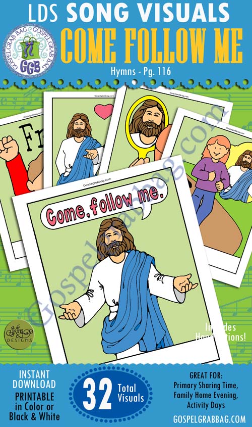 $3.50 Song Visuals - Primary and Home, family home evening, Primary children, Children’s Songbook, Hymns
