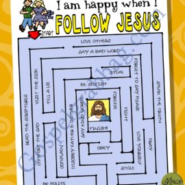 I am happy when I FOLLOW JESUS decision maze