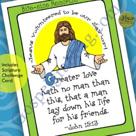John 15:13 scripture poster