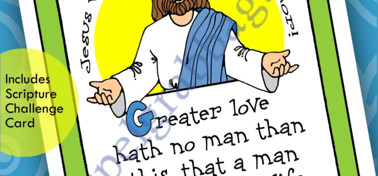 John 15:13 scripture poster