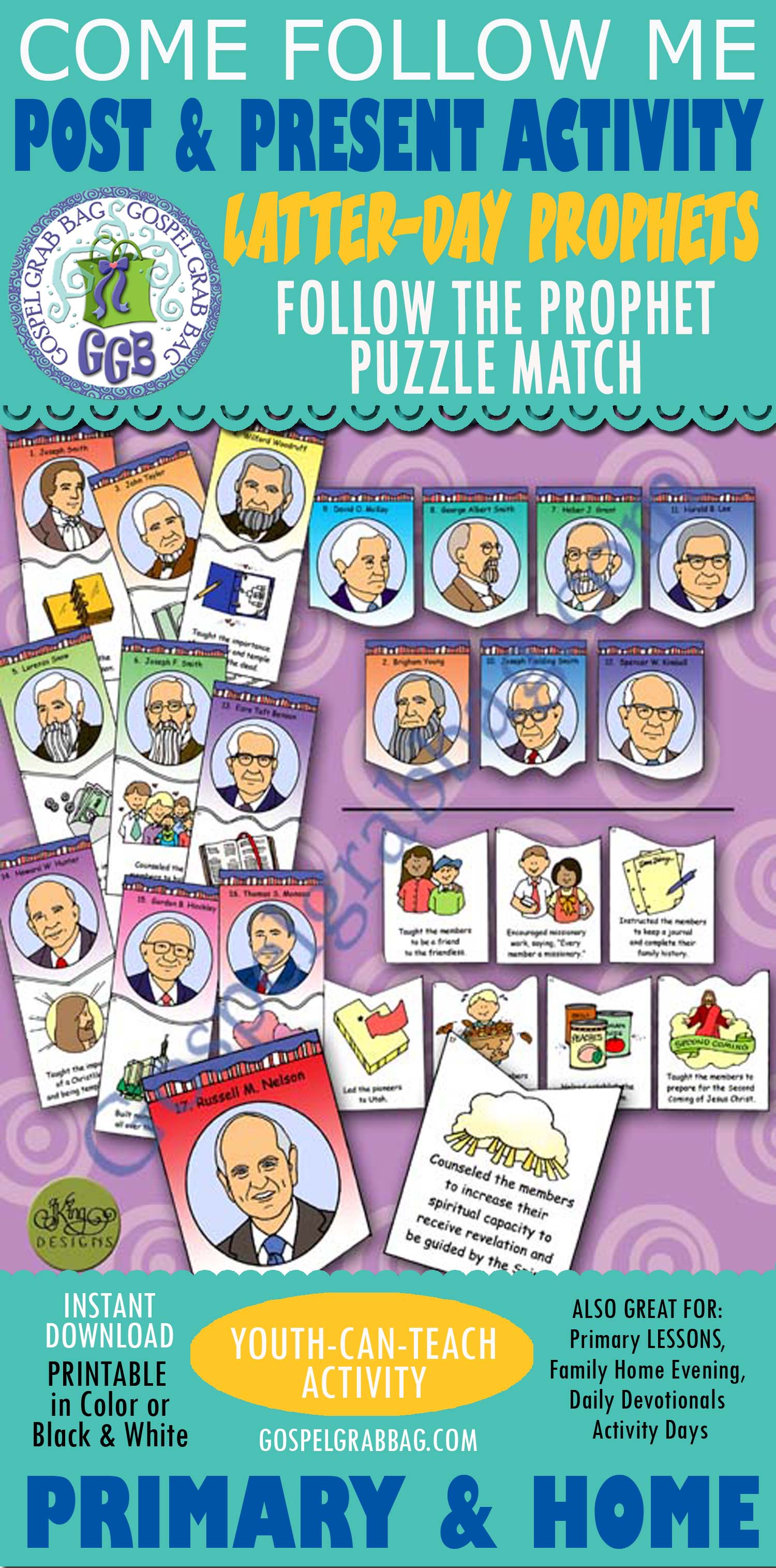 Follow the Latter-Day Prophets – Puzzle Match