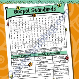 Gospel Standards word find