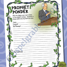 FOLLOW THE PROPHET Activity: Prophet Ponder Journal