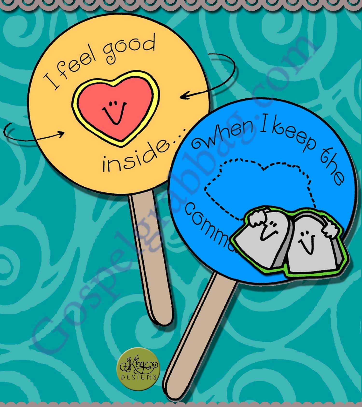 HAPPINESS: Keep the Commandments FEEL-GOOD FLIP-FLAG