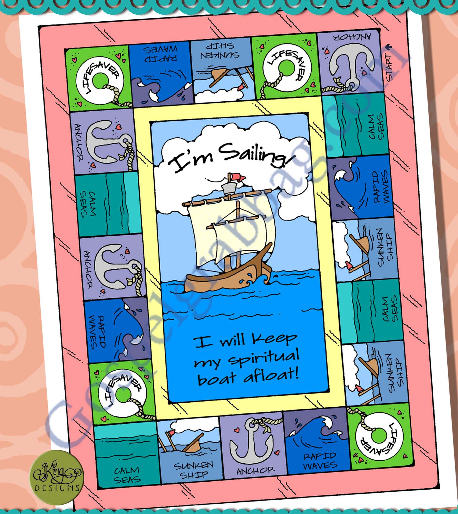 I'm Sailing! I will keep my spiritual boat afloat!