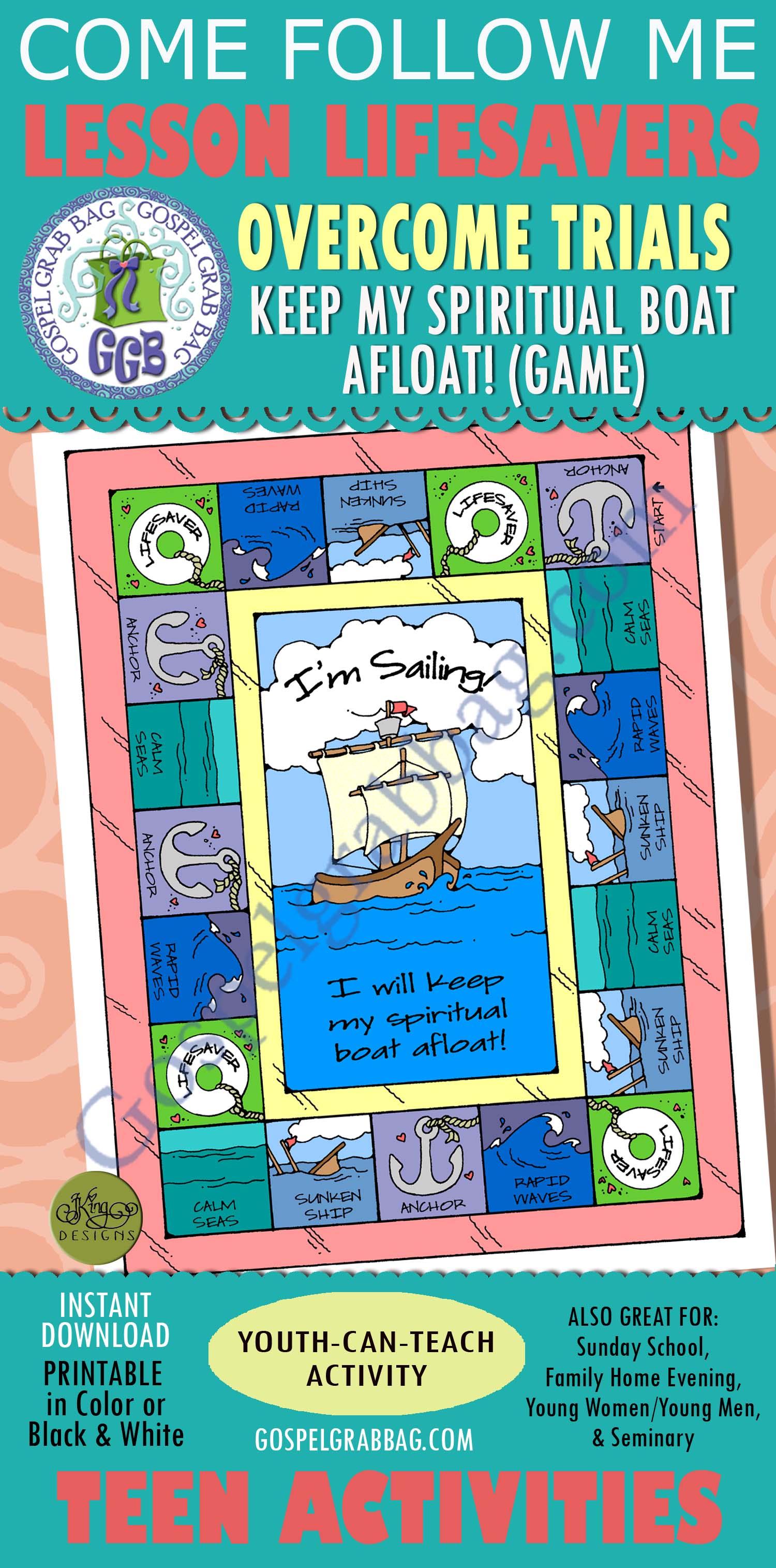 TRIALS - TESTIMONY Activity: Keep Spiritual Boat Afloat GAME Keep Spiritual Boat Afloat game