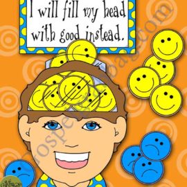 My Body Is a Temple: Keep Thoughts Pure – Happy-Head = Happy Actions Brainstorm