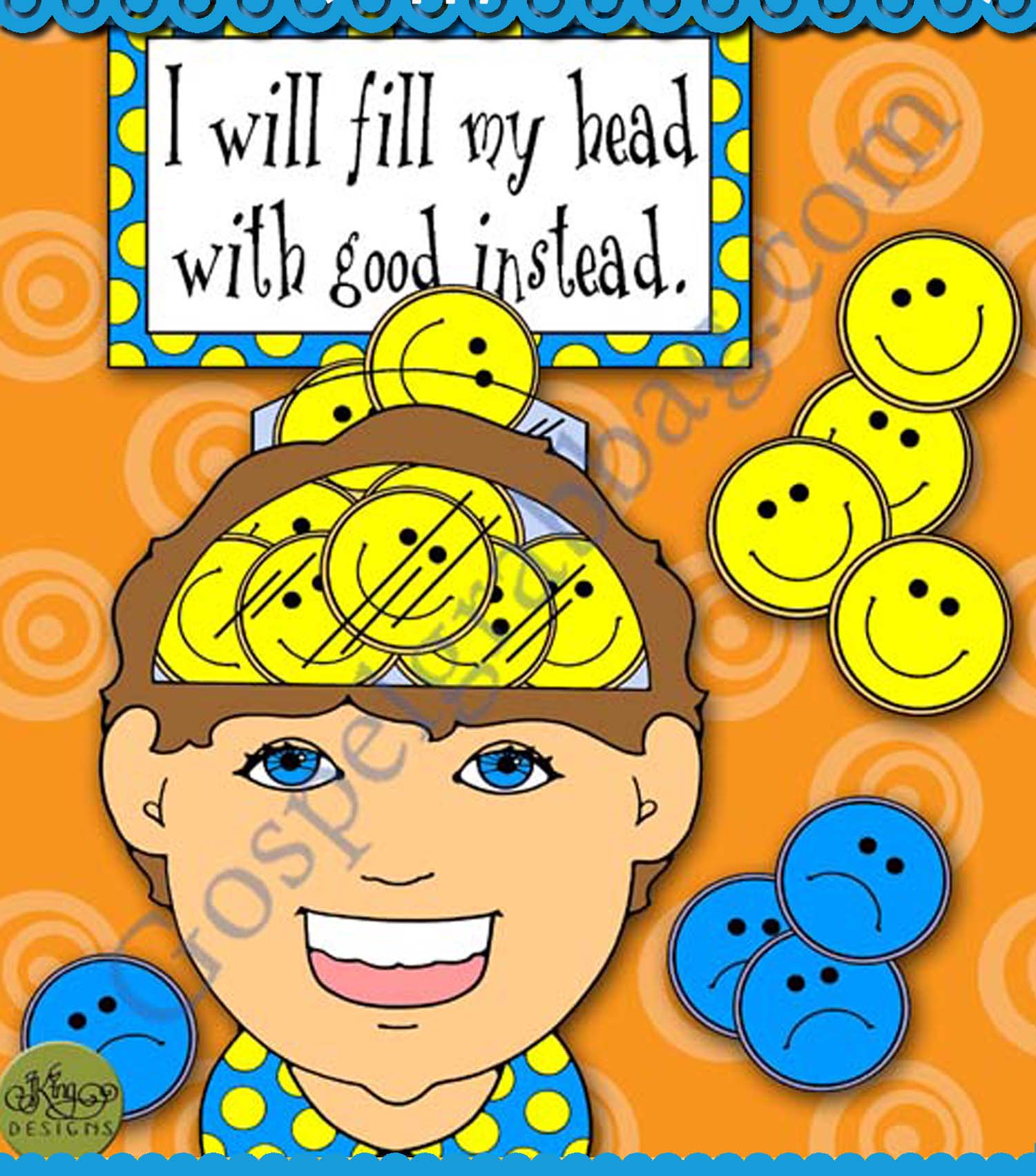 My Body Is a Temple: Keep Thoughts Pure – Happy-Head = Happy Actions Brainstorm