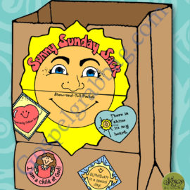 Show-and-Tell – Sunny Sunday Sack (display pocket and storage sack)