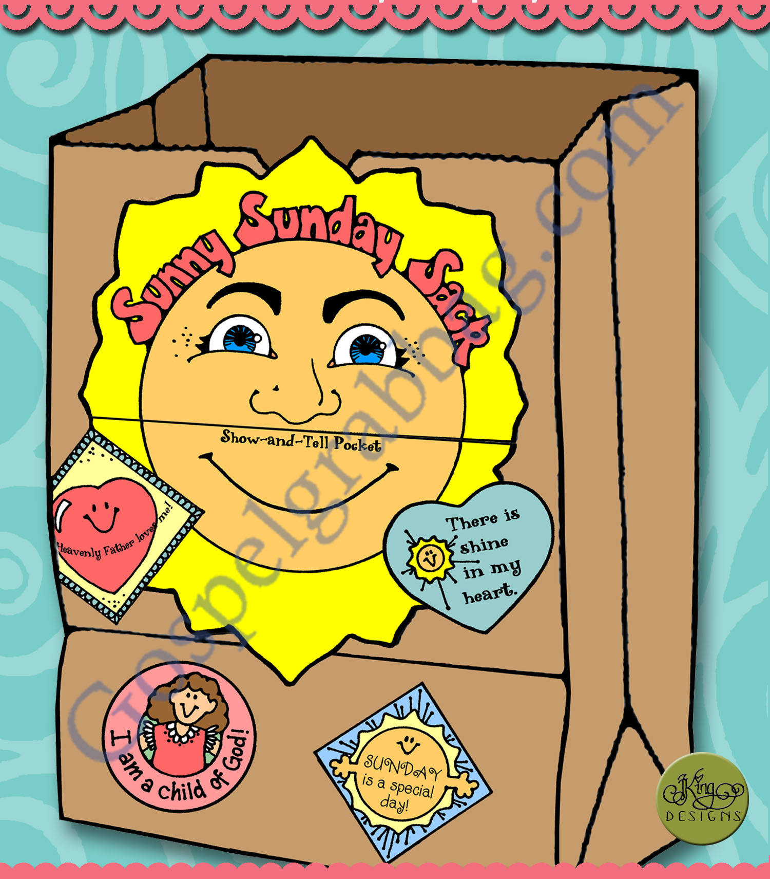 $2.00 Nursery - Ages 2-5 STORAGE SACK for activities - for Primary, family home evening