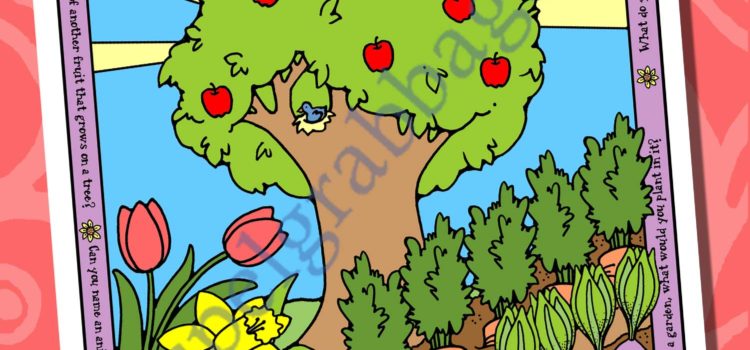I Love Nature (poster or coloring page)