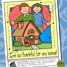 I’m so thankful for my home! (poster or coloring page)