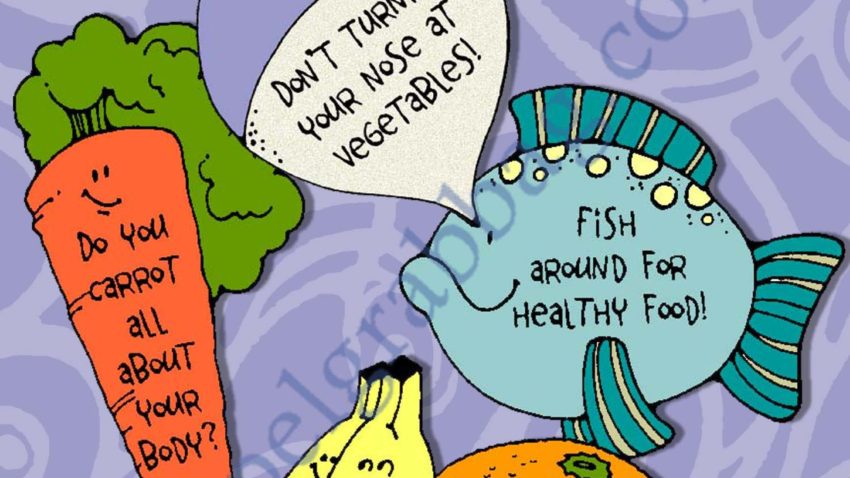 Healthful Food Refrigerator Magnets