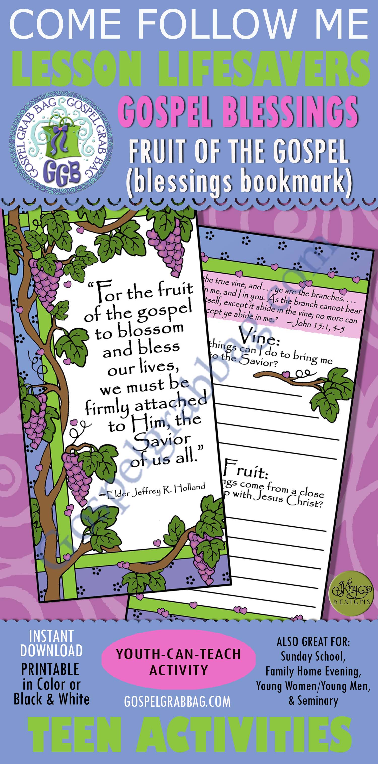 FRUIT OF THE GOSPEL Gospel Blessings quote Jeffery R. Holland