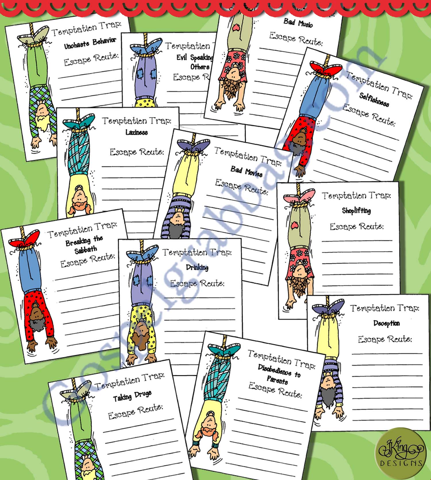 Temptation Traps escape route activity
