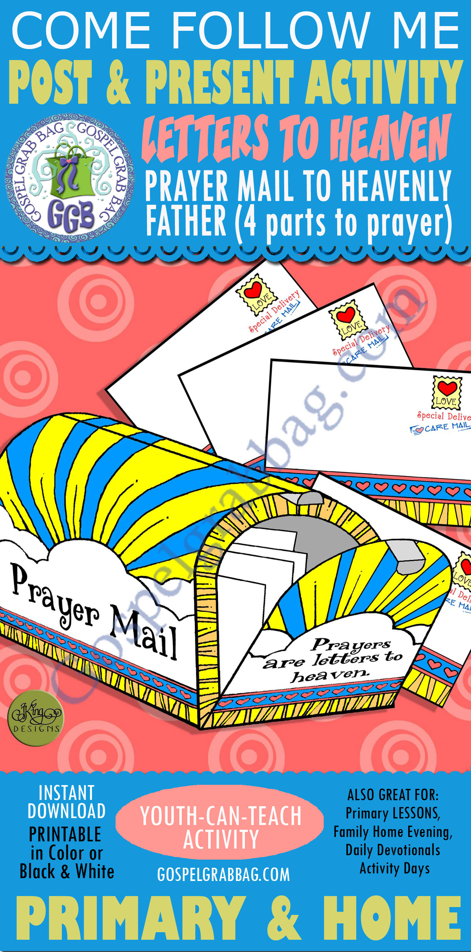 PRAYER Activity: Letters to Heaven Prayer Mail - Post-and-Present Letters to Heaven Prayer Mail POST-AND-PRESENT Activity