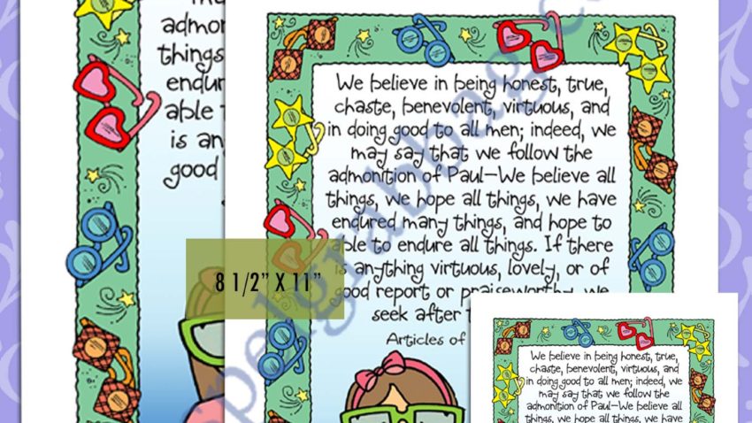 Articles of Faith 1:13 – VIRTUES: I Seek After Praiseworthy Things