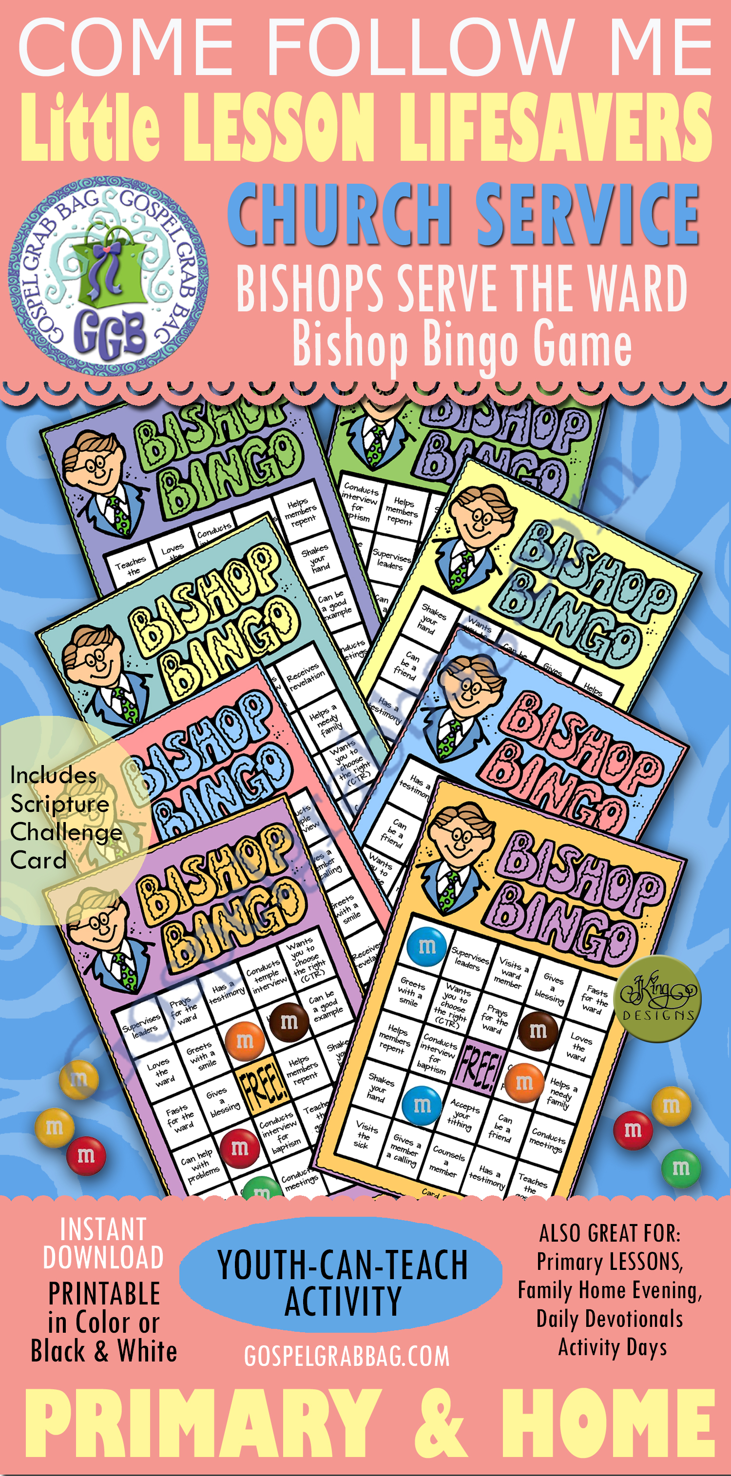 BISHOP Activity: Bishop Bingo (Church leaders) Bishop Bingo