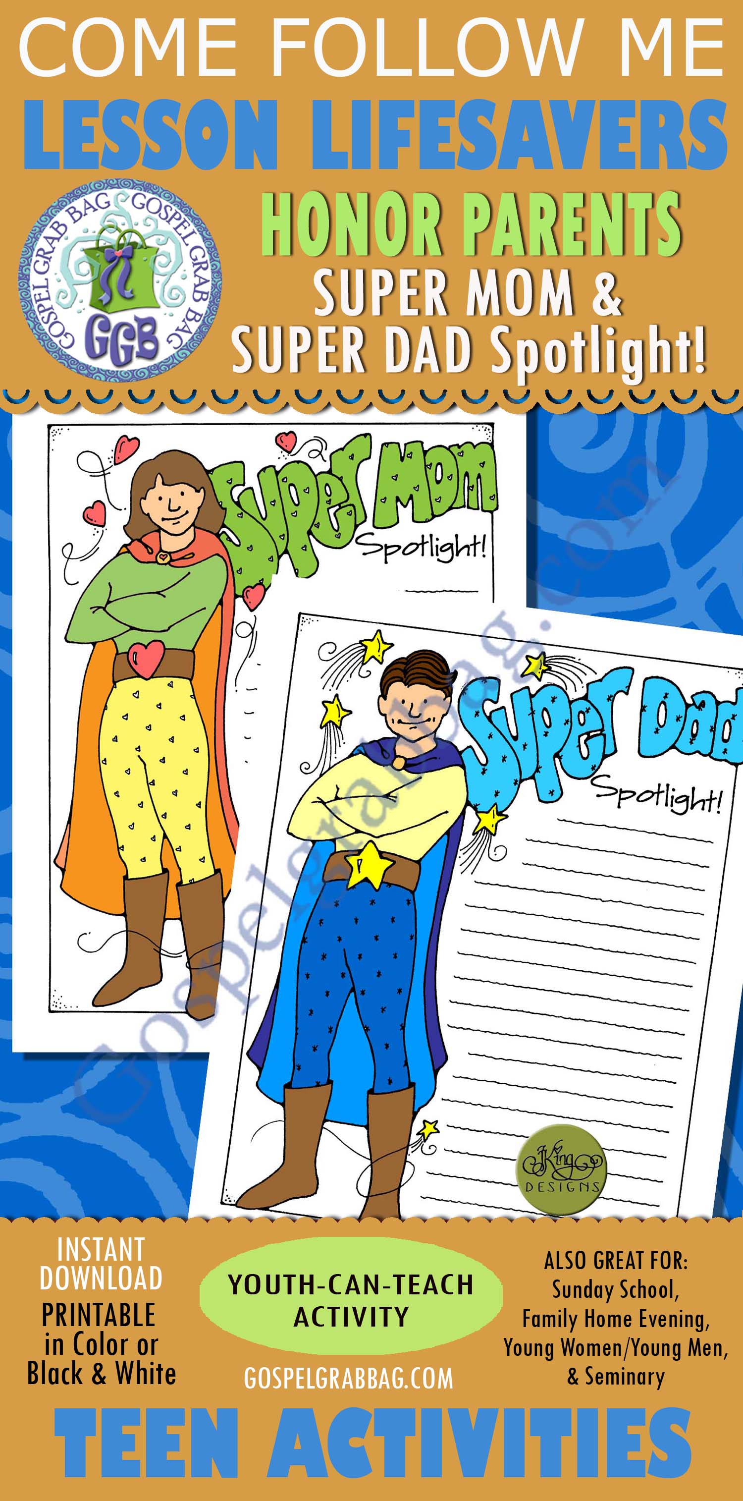 Super Mom and Super Dad Spotlight - roles in the family