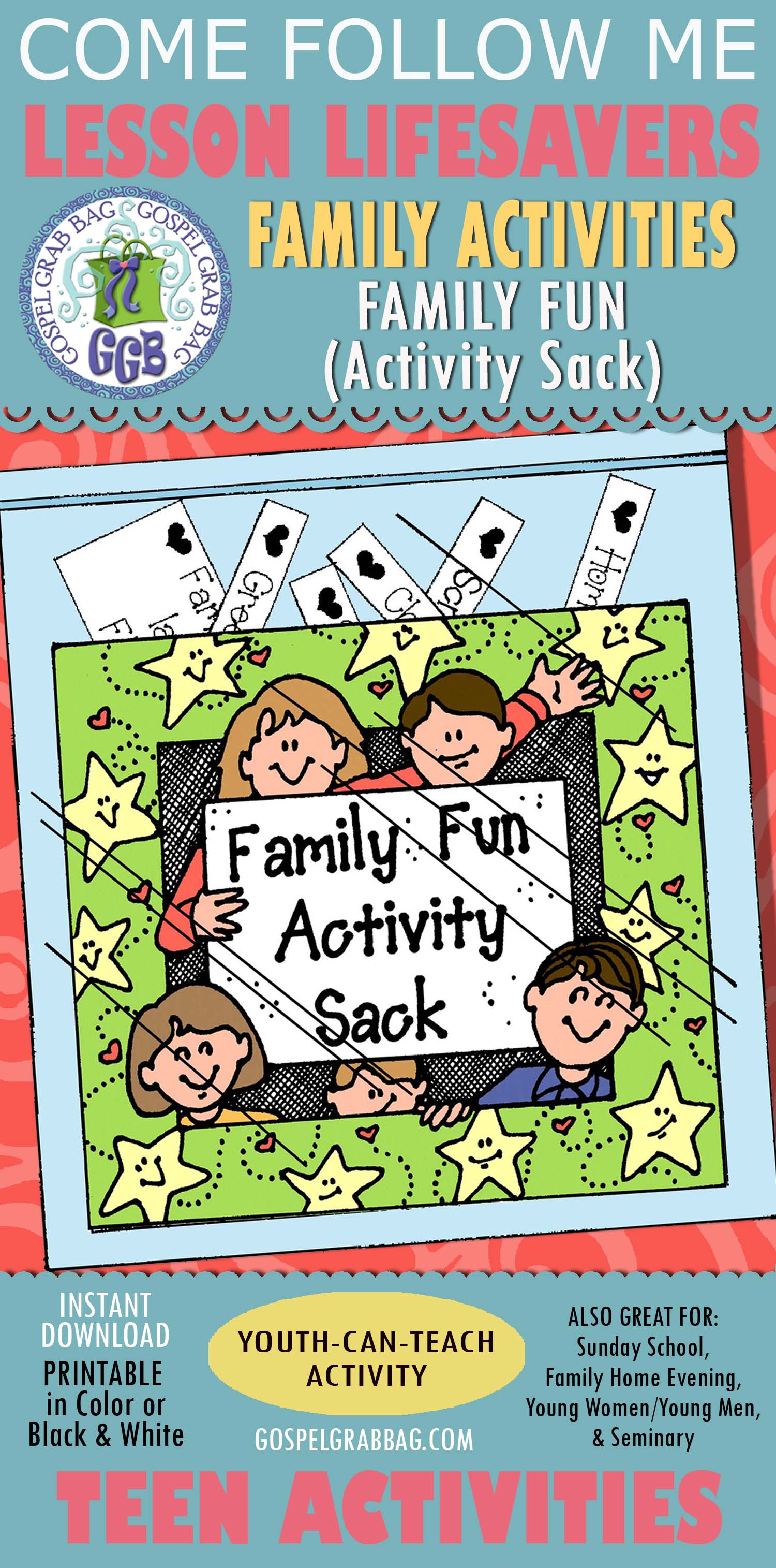 $1.75 LESSON LIFESAVER Activity for Teens - Come Follow Me for Sunday School, Seminary, and Family Home Evening, Bible Study