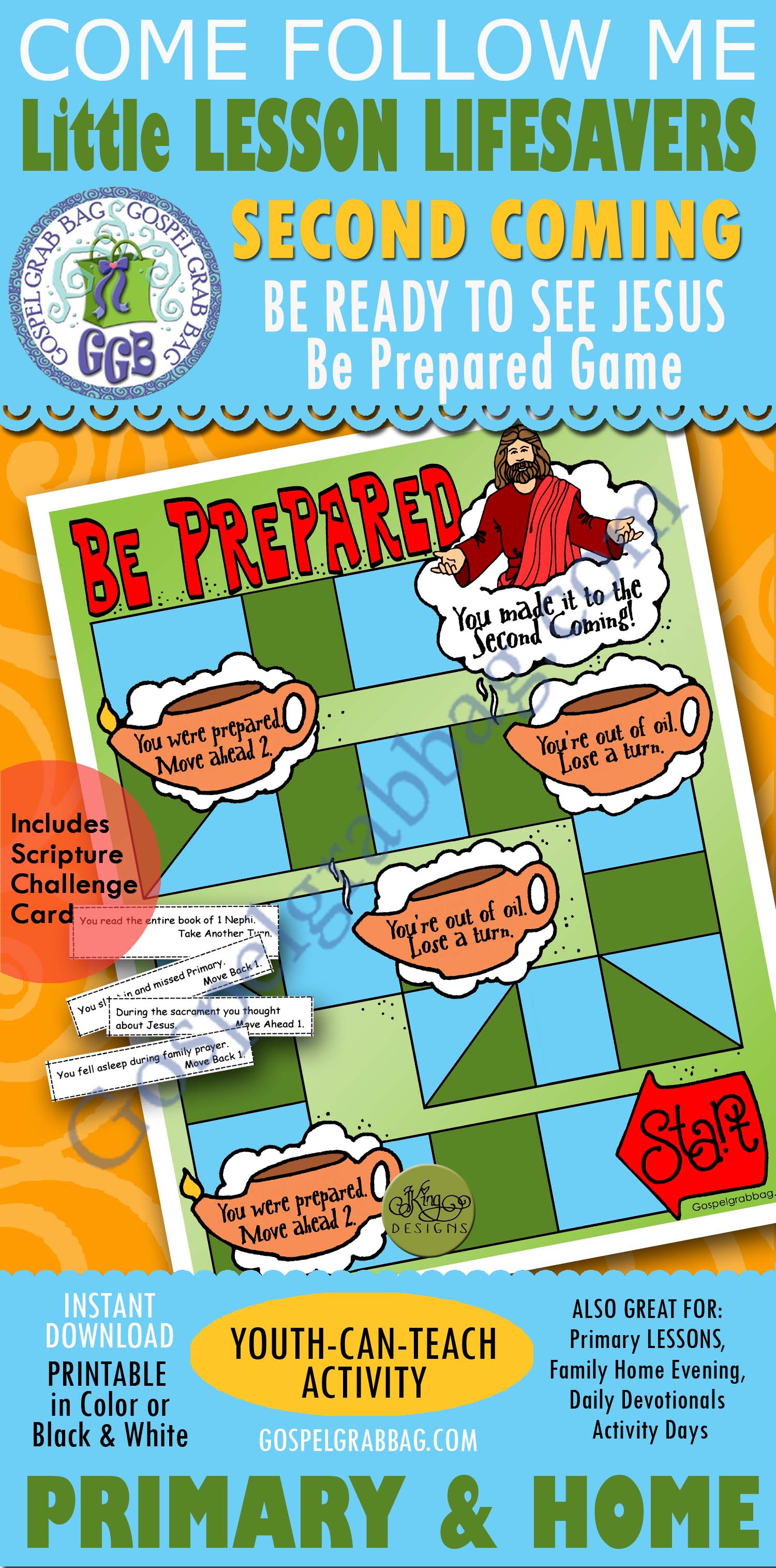 SECOND COMING “Be Prepared” Game