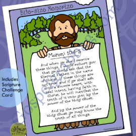 Book of Mormon Moroni 10:4-5 - Book of Mormon Promise scripture poster