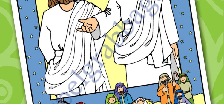 Jesus’s Birth – Jesus Christ Is Heavenly Father’s Son – poster or coloring page