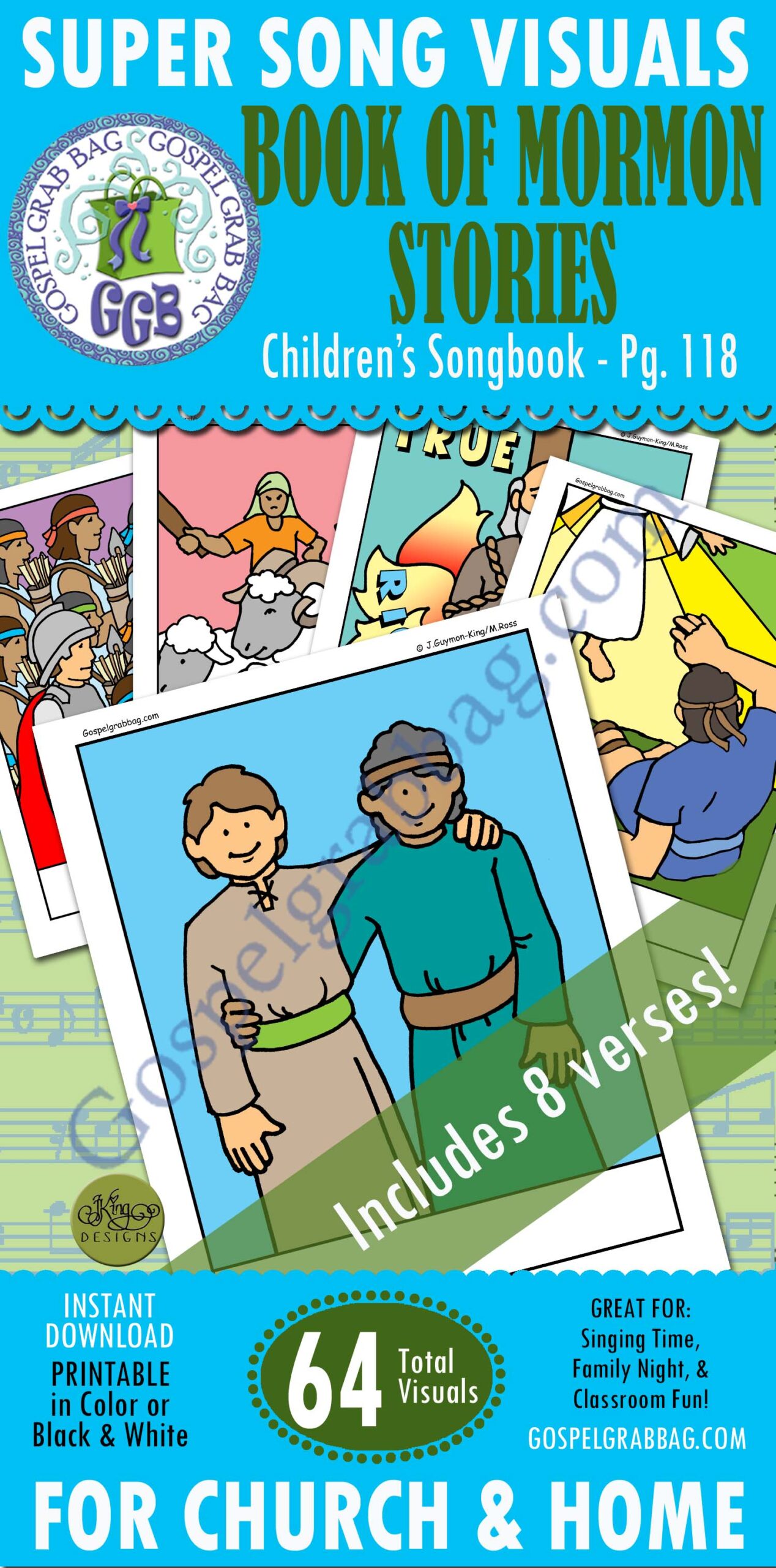 SONG VISUALS: Book of Mormon Stories, Children's Songbook p. 118