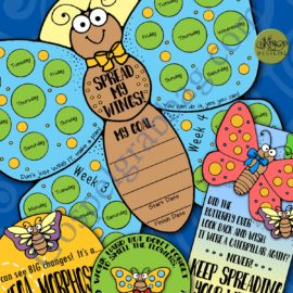 Spread My Wings GOAL Tracker & Mirror Motivators