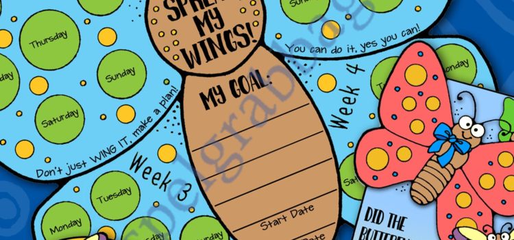 Spread My Wings GOAL Tracker & Mirror Motivators