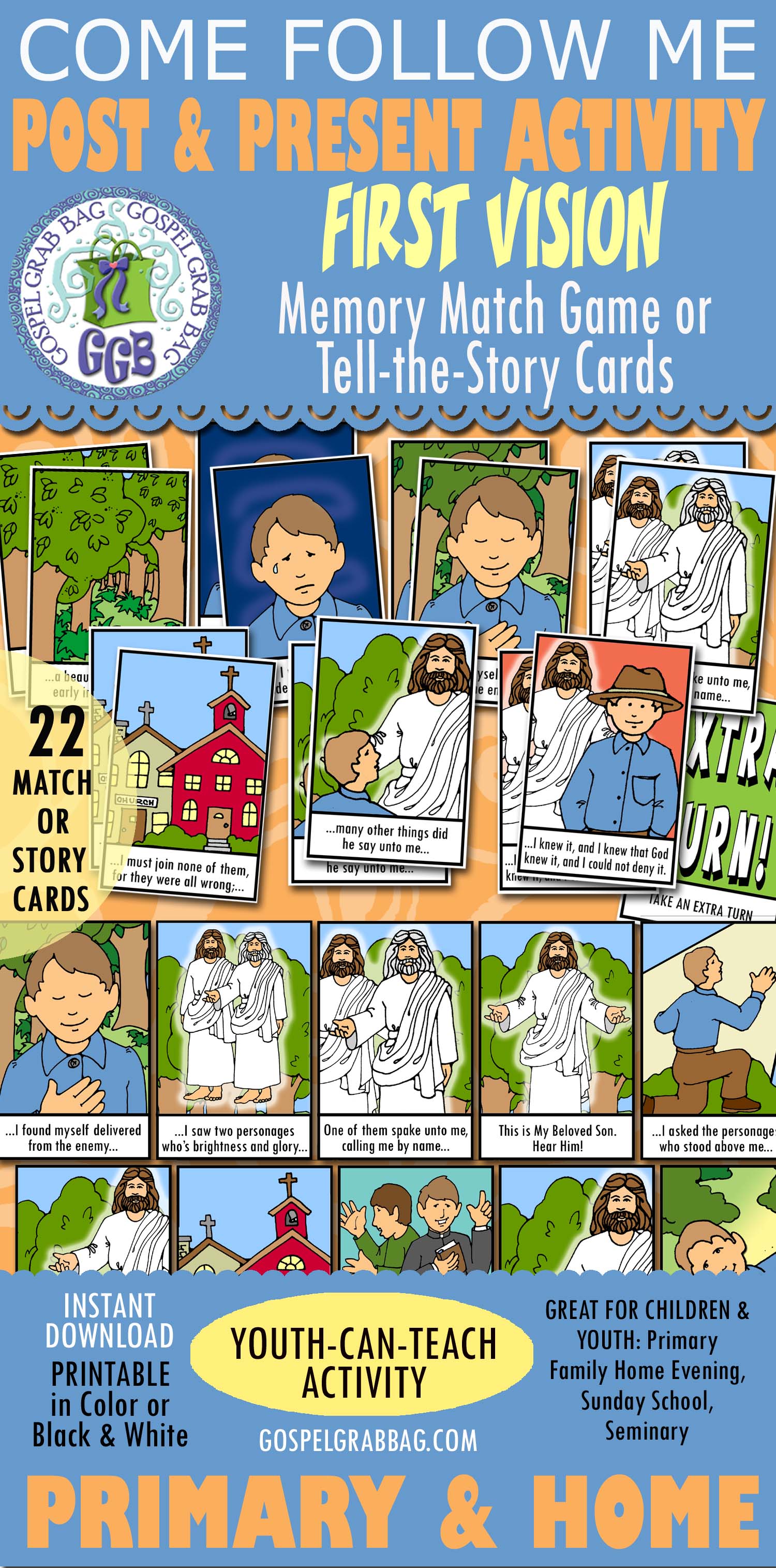 FIRST VISION Memory Match or Tell-the-Story Cards FIRST VISION Memory Match Game or Tell-the-Story Cards