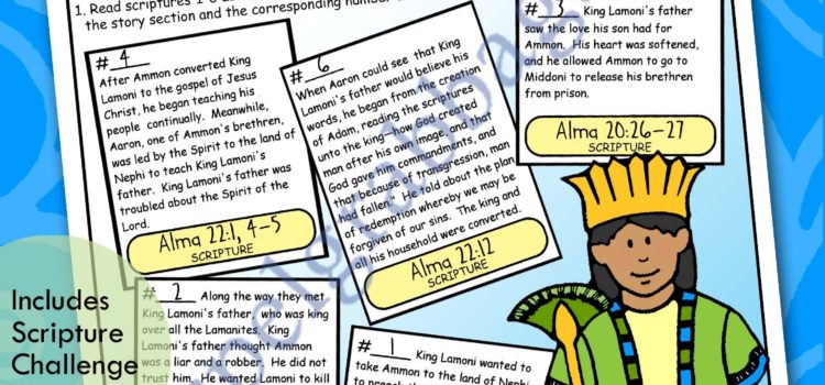 PLAN OF SALVATION Lesson Lifesaver Activity: Plan for Redemption “Conversion of King Lamoni’s Father” scripture story match for COME FOLLOW ME lesson activity – Plan of Salvation