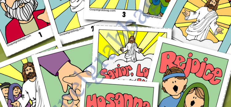 “Easter Hosanna” Mini Song Visual cards & Memory Game