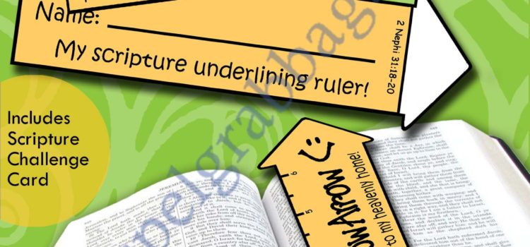 SCRIPTURES Activity: Straight Narrow Arrow Ruler