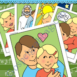 Song Visuals "Help Me, Dear Father" for singing practice or family home evening