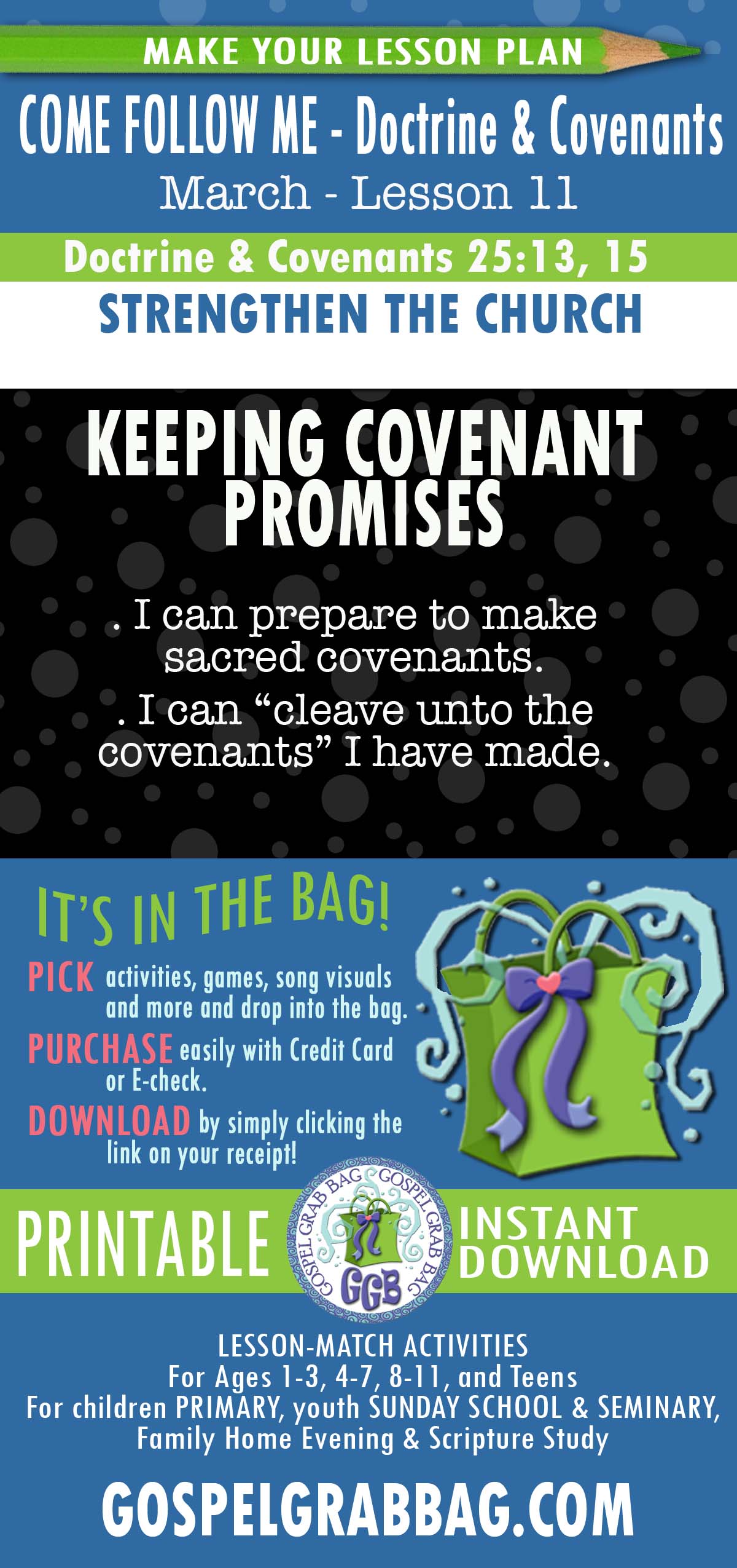 I can prepare to make sacred covenants.