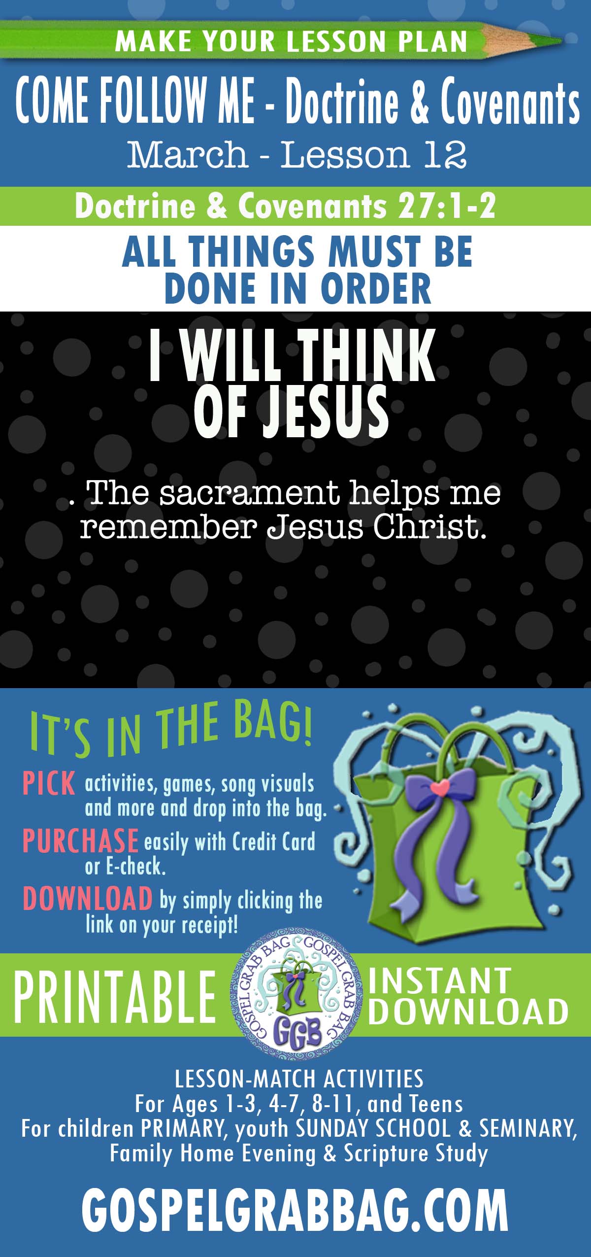 The sacrament helps me remember Jesus Christ.