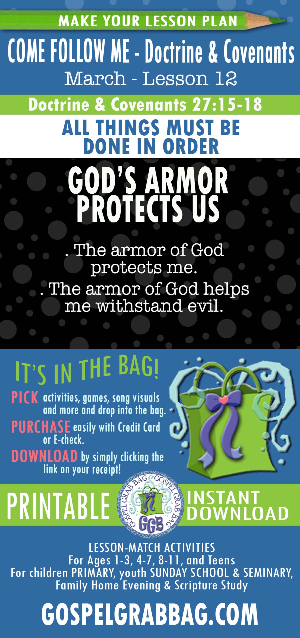The armor of God protects me.